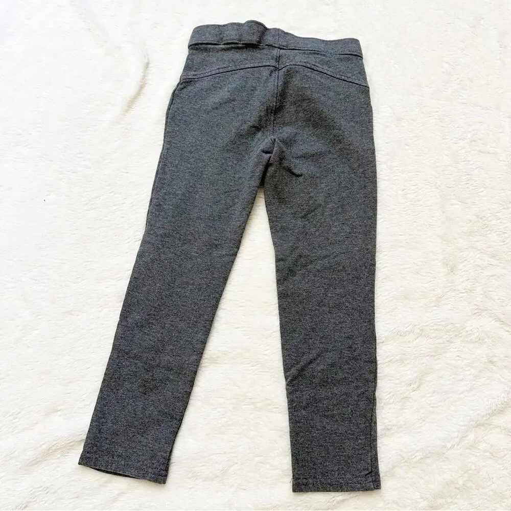 Carter's Grey Ponte Pants sz 4/5 Zipper Details